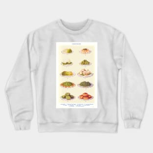 Vegetables, from Mrs. Beeton's Book of Household Management Crewneck Sweatshirt